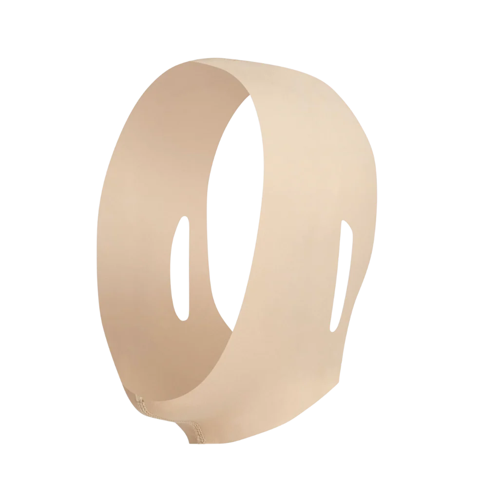 Enveloppement sculptant le visage au collagène